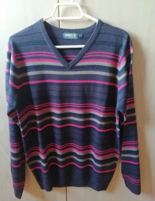 Jersey rayas OWK talla L Hombre