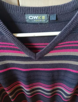 Jersey rayas OWK talla L Hombre