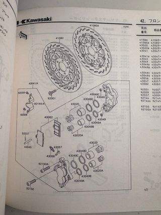 Manual despiece Kawasaki ZXR750 H1