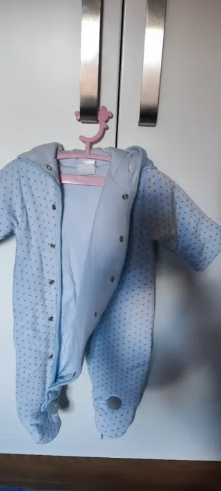 Traje saco bebé azul Doña Carmen T. 6m