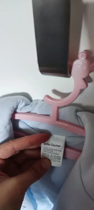 Traje saco bebé azul Doña Carmen T. 6m