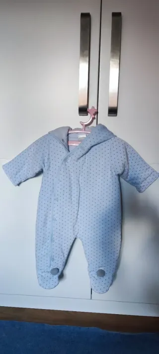 Traje saco bebé azul Doña Carmen T. 6m