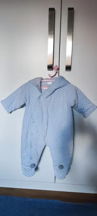 Traje saco bebé azul Doña Carmen T. 6m