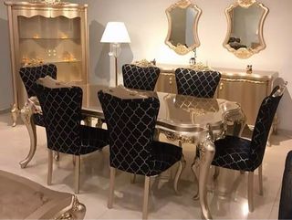 Mesa y 6 Sillas de Comedor Lujosas