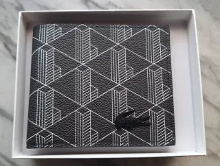 Portafoglio Lacoste uomo marrone scuro