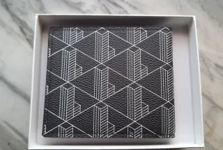 Portafoglio Lacoste uomo marrone scuro