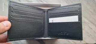 Portafoglio Lacoste uomo marrone scuro