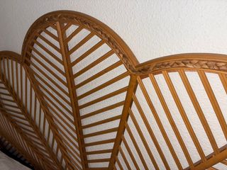 Cabecero de ratán estilo hoja