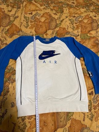 Felpa Nike Air blu e bianca