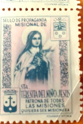 4 Sellos 1936 Propaganda Misional Santa Teresita