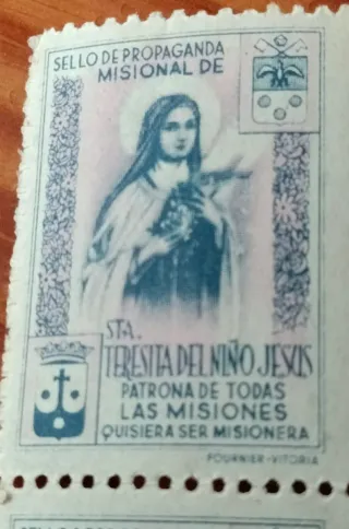 4 Sellos 1936 Propaganda Misional Santa Teresita