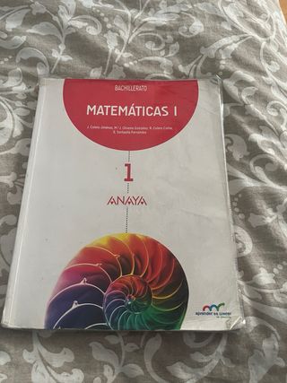 Libro matemáticas 1 bachillerato