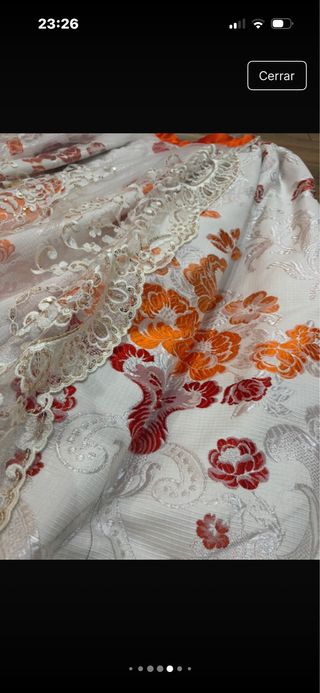 Traje Fallera Mujer Blanco Naranja