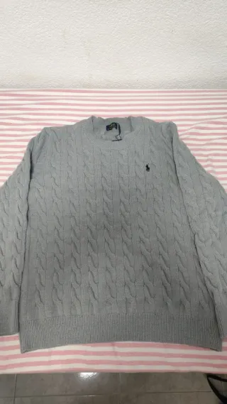 Jersey Ralph Lauren Gris Trenzado