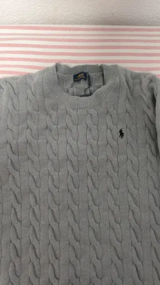 Jersey Ralph Lauren Gris Trenzado