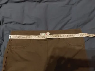 Pantaloni Carla Ferroni Marrone Fango Tg 46