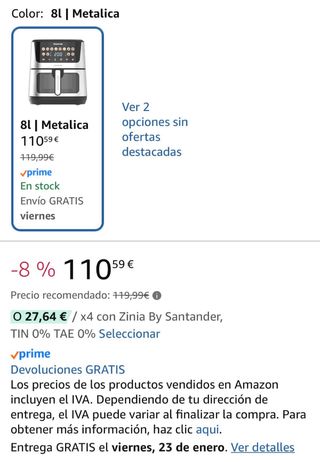 Freidora de Aire Taurus (NUEVA)