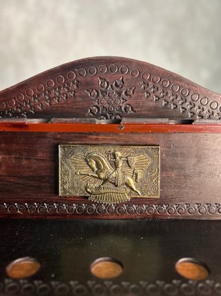 Porta bolígrafos/Pipera de madera con grabado