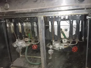 Freidora industrial a gas