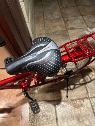 Bicicleta plegable roja