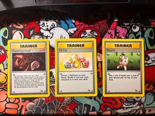 Misterious Fossil, Mr. Fuji, Recycle Trainer Cards