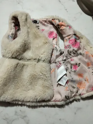 Gilet in pelliccia sintetica bimba