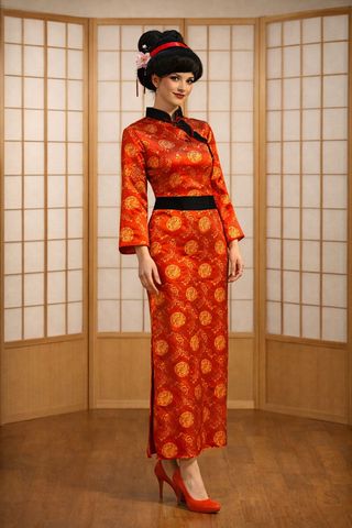 Disfraz Carnaval Geisha Talla M-L