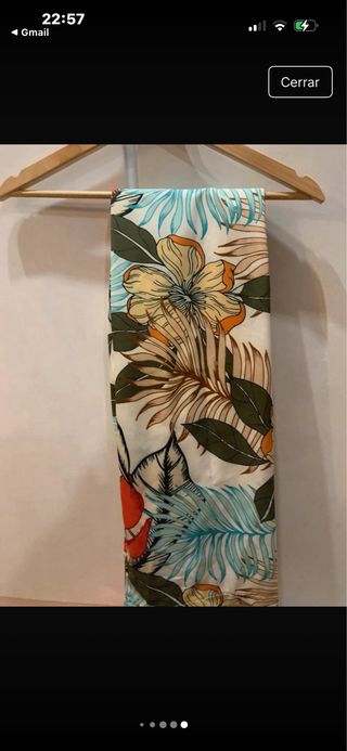 Traje floral americana y pantalón