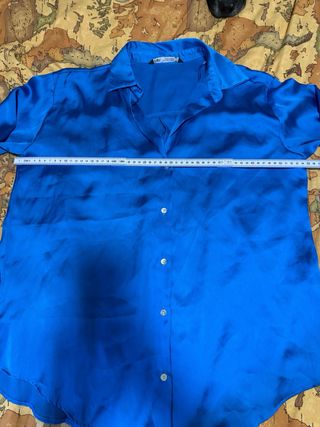 Camicia Zara Raso Blu