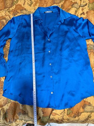 Camicia Zara Raso Blu