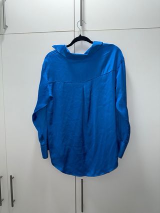 Camicia Zara Raso Blu
