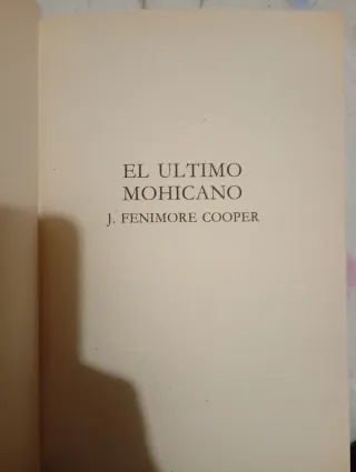 El último Mohicano