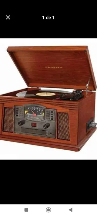 Toca discos Crosley madera