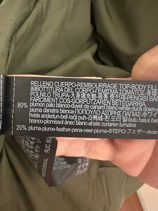 Parka Zara Verde Oliva con Capucha y Pelo