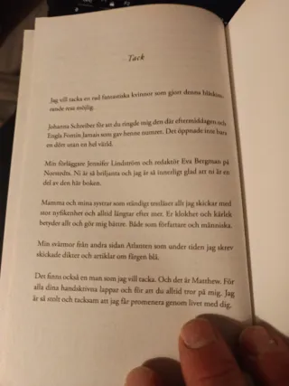 Dina färger var blå