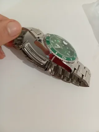 Reloj Matbo Verde y Plateado