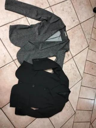 2 Blazer Donna Nero e Grigio