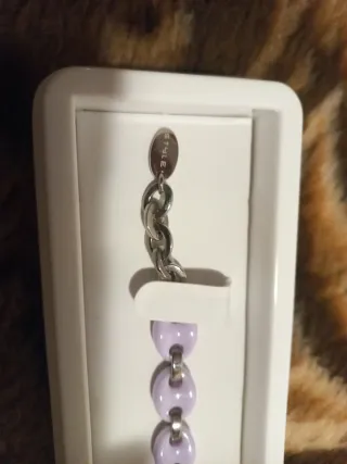 Pulsera Lotus Lila y Plata