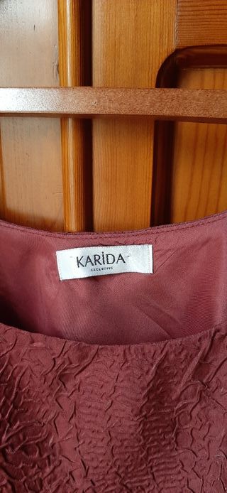 TOP DE FIESTA en tejido brocado.Sin estrenar