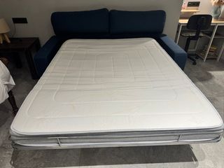 Sofá Cama Azul Grisáceo (precio original 800€)