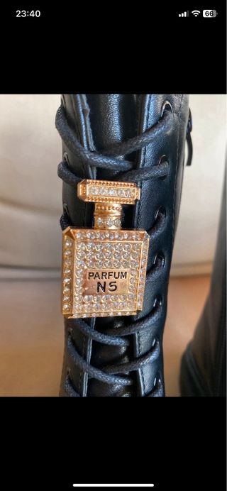 Stivali Donna Givana Neri con Oro