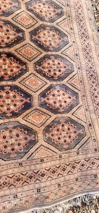 Alfombra Pakistaní Lana Beige/Marrón