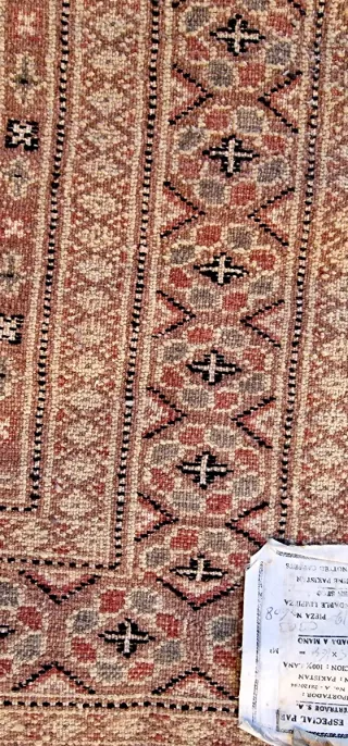 Alfombra Pakistaní Lana Beige/Marrón