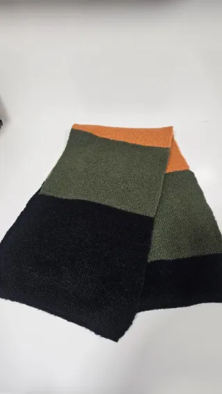 Bufanda de lana multicolor