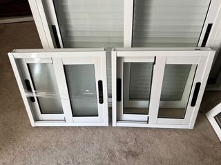 Ventana corredera aluminio blanca