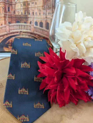 Corbata azul PORTADA FERIA DE ABRIL 2026