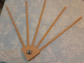 Toallero Vintage Madera Brazos Giratorios