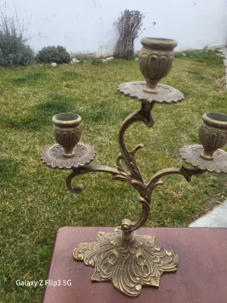 Candelabros de Bronce Vintage