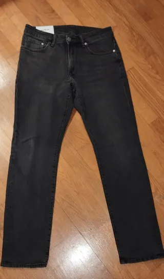 Pantalón vaquero H&M gris oscuro hombre
