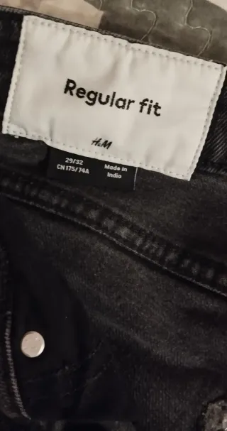 Pantalón vaquero H&M gris oscuro hombre